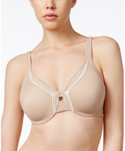 Lace Necklace Minimizer Bra 35912 Toasted Almond w Ivory (Nude 4) $10.00 Bras