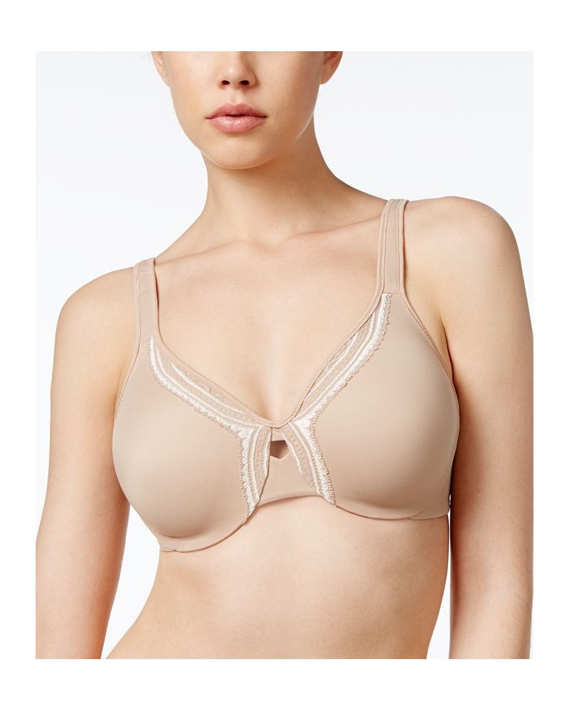 Lace Necklace Minimizer Bra 35912 Toasted Almond w Ivory (Nude 4) $10.00 Bras