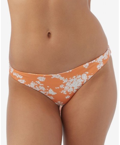 Juniors' Sunnyside Floral Rockley Printed Bikini Bottoms Pink $22.77 Swimsuits