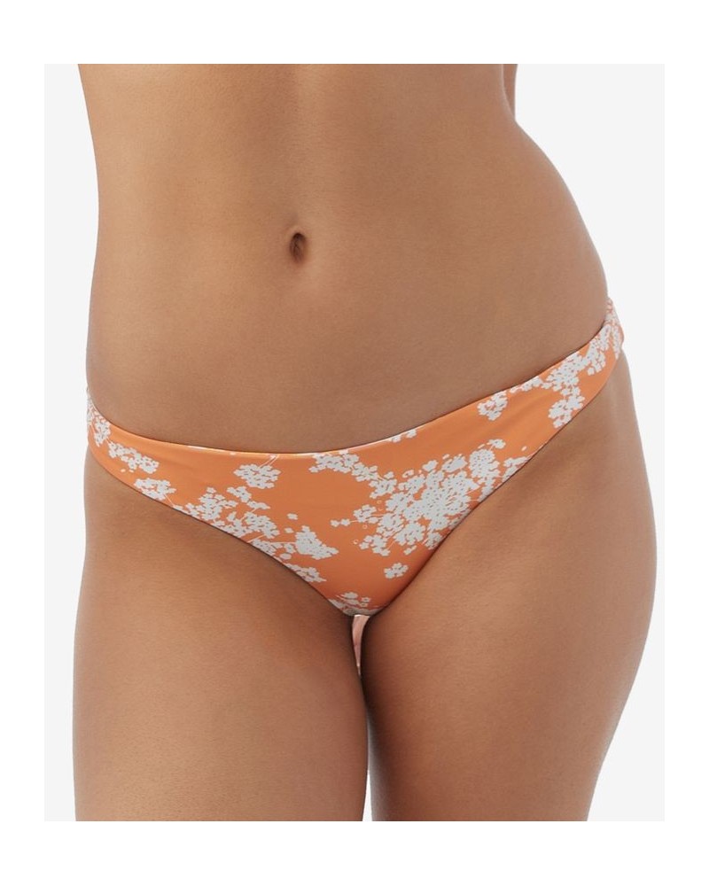 Juniors' Sunnyside Floral Rockley Printed Bikini Bottoms Pink $22.77 Swimsuits