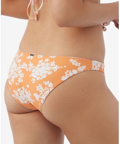 Juniors' Sunnyside Floral Rockley Printed Bikini Bottoms Pink $22.77 Swimsuits