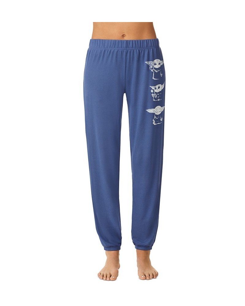 Women's Star Wars Printed Pajama Pants Blue $12.32 Sleepwear