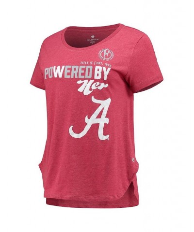 Women's Heathered Crimson Alabama Crimson Tide PoWered By Title IX T-shirt Heathered Crimson $15.75 Tops