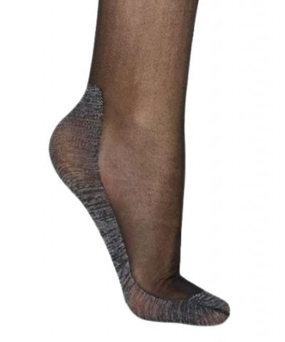 Women's Italian Made Sheer Knee-Highs Black $12.99 Socks