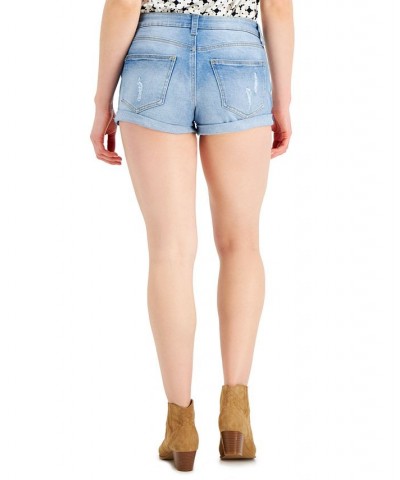 Juniors' High-Rise Roll-Cuff Jean Shorts Speechless $12.00 Shorts