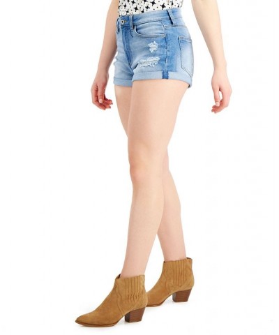 Juniors' High-Rise Roll-Cuff Jean Shorts Speechless $12.00 Shorts