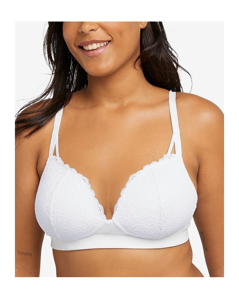 Pure Comfort Soft Support Wireless Bra DM2314 White $15.65 Bras