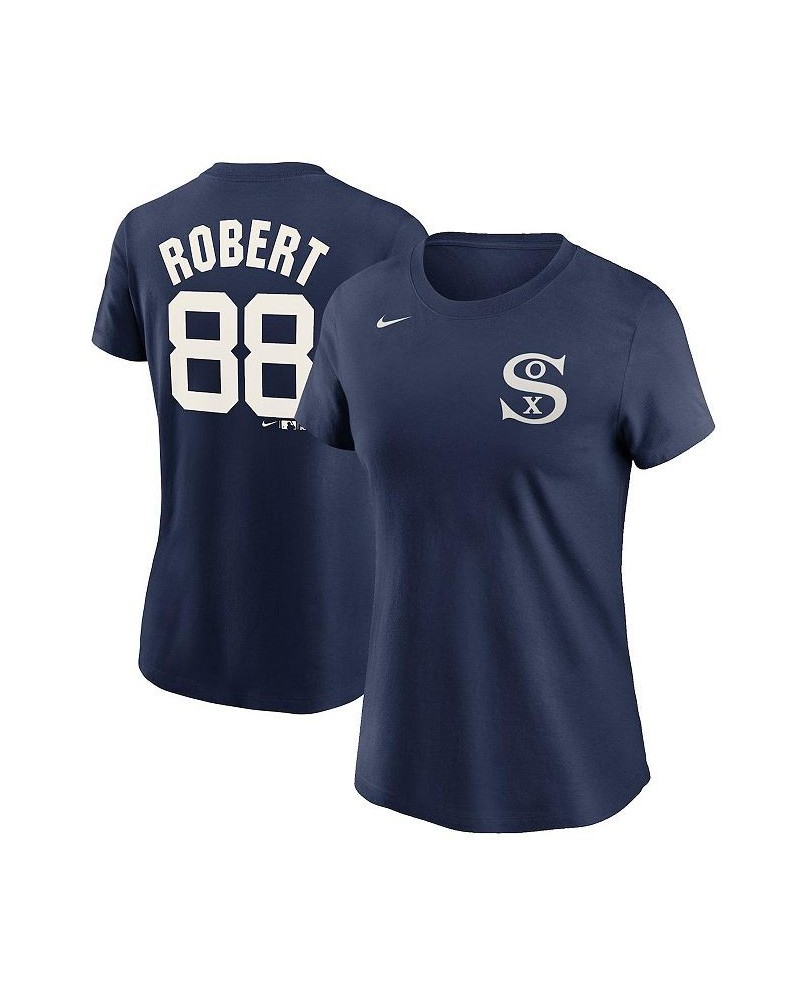 Women's Luis Robert Navy Chicago White Sox 2021 Field of Dreams Name and Number T-shirt Navy $16.20 Tops