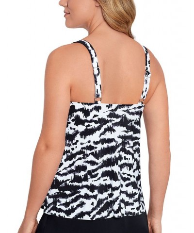 Women's A-Line Tankini Swimsuit Feral Stripes $40.48 Swimsuits