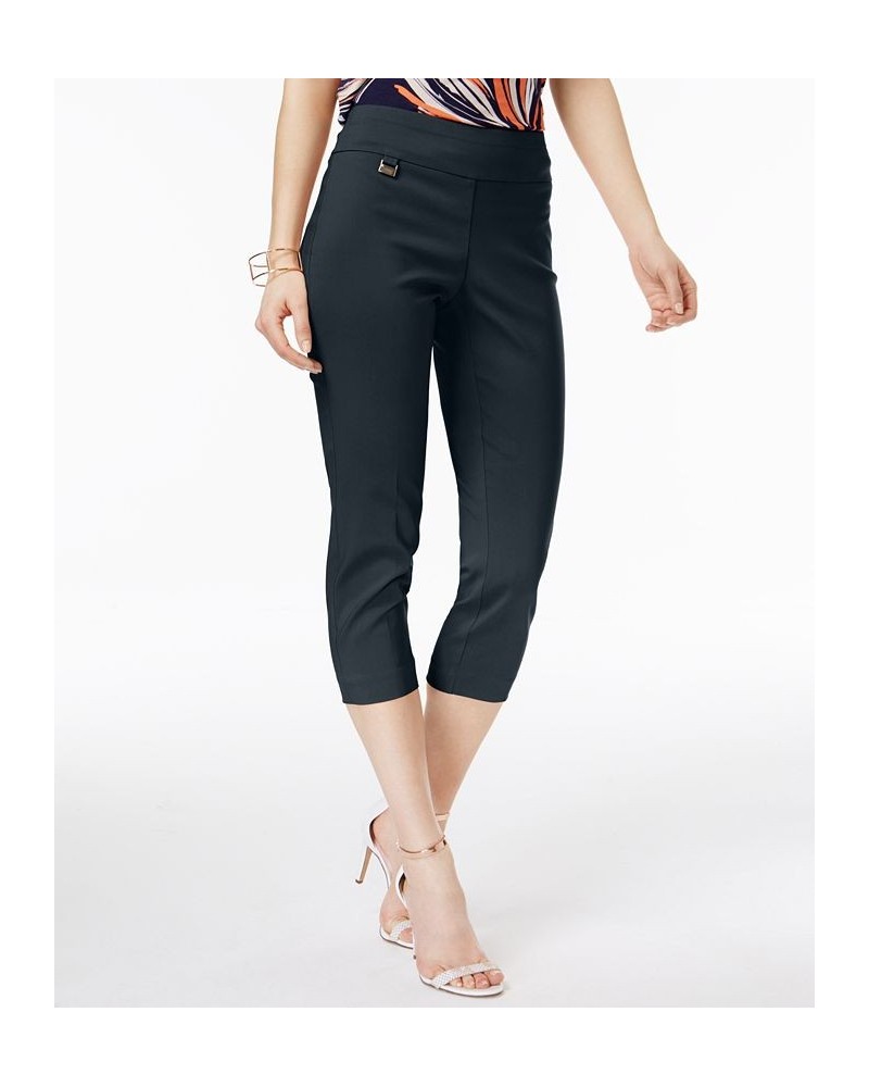 Essential Petite Capri Pull-On with Tummy-Control Modern Navy $17.84 Pants