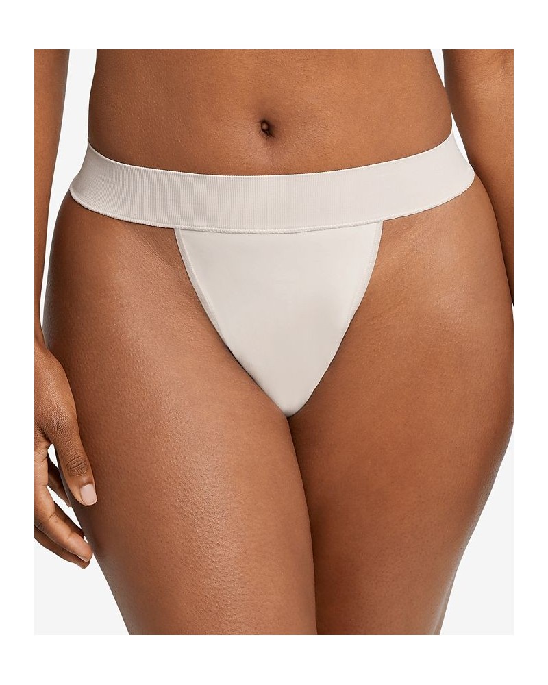 Women's Pure Comfort Seamless Hi-Leg Thong Underwear DM2318 Tan/Beige $9.43 Panty