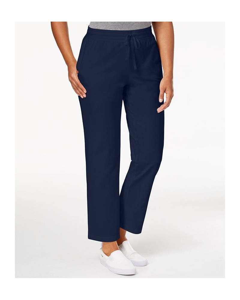 Sport Drawstring Straight-Leg Pants Intrepid Blue $10.00 Pants