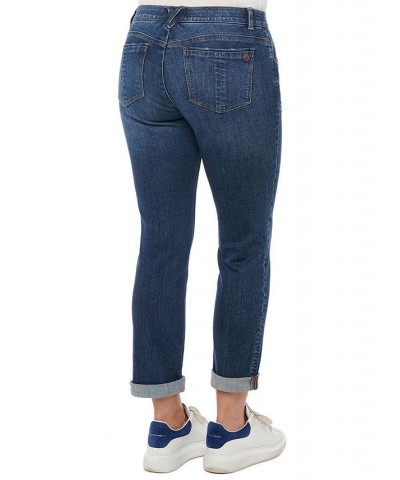 Women's "Ab" Solution Girlfriend Jeans Blue $48.02 Jeans