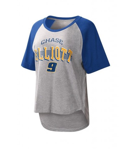 Women's Gray Chase Elliott Slugger T-shirt Gray $20.25 Tops