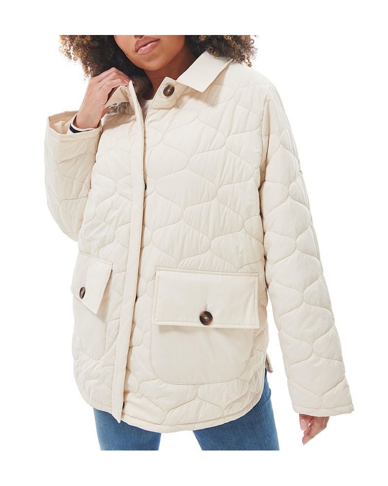 Women's Plus Size Leilani Quilted Patch-Pocket Jacket Yarrow $99.00 Coats