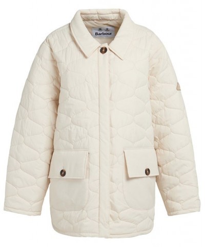 Women's Plus Size Leilani Quilted Patch-Pocket Jacket Yarrow $99.00 Coats