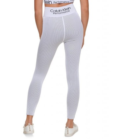 Ribbed High Rise 7/8 Leggings Black $18.29 Pants