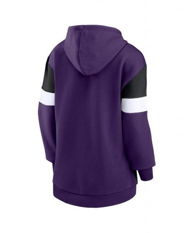 Women's Branded Purple and Black Baltimore Ravens Lock It Down Pullover Hoodie Purple, Black $33.00 Sweatshirts