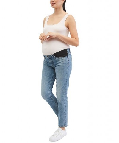 Square-Neck Ribbed Maternity Bodysuit Pearl $25.20 Tops