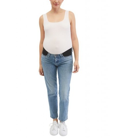 Square-Neck Ribbed Maternity Bodysuit Pearl $25.20 Tops