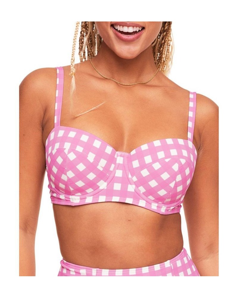 Vivien Women's Swimwear Bikini Top Pink $23.08 Swimsuits