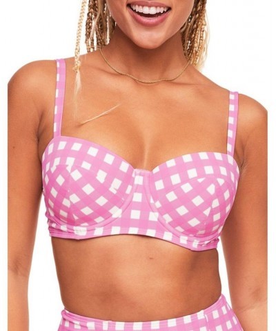 Vivien Women's Swimwear Bikini Top Pink $23.08 Swimsuits