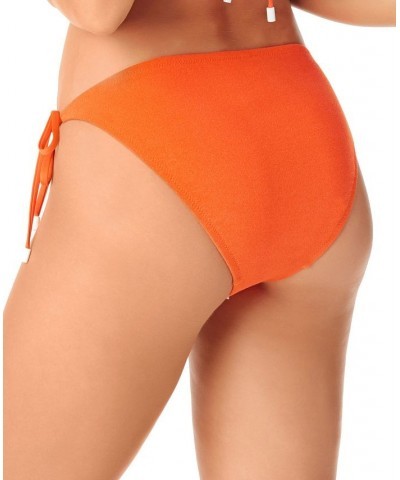 Women's Side-Tie Hipster Bikini Bottoms Tangerine $36.57 Swimsuits