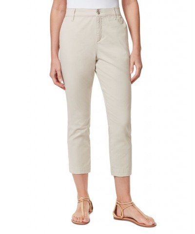 Women's Tapered Cropped Pants Tan/Beige $20.54 Pants