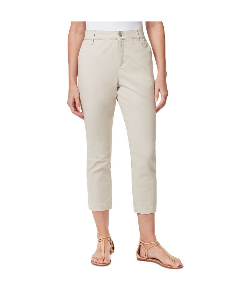 Women's Tapered Cropped Pants Tan/Beige $20.54 Pants