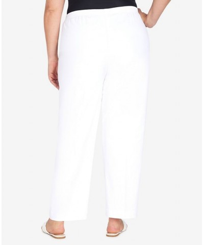 Plus Size Cool Vibrations Relaxed Fit Go-To Short Length Pants White $30.48 Pants