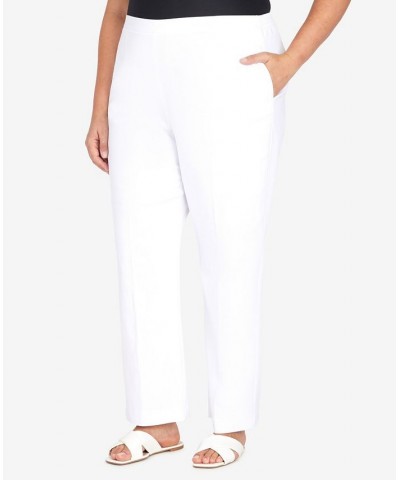 Plus Size Cool Vibrations Relaxed Fit Go-To Short Length Pants White $30.48 Pants