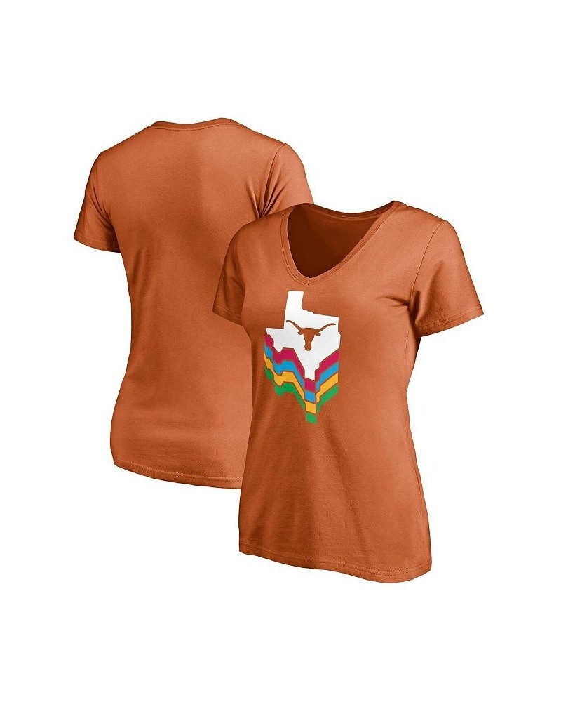 Women's Texas Orange Texas Longhorns Texas Love V-Neck T-shirt Texas Orange $18.89 Tops