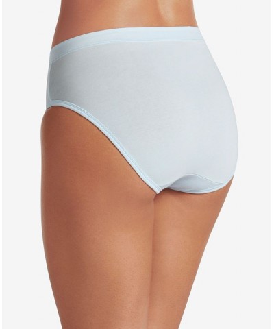 Cotton Stretch Hi Cut 1555 available in extended sizes Gray $9.28 Panty