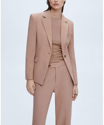 Women's Straight Suit Pants Pale Pink $61.60 Pants