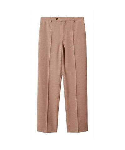 Women's Straight Suit Pants Pale Pink $61.60 Pants