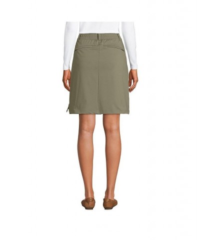 Women's Petite Lands' End Flex High Rise Pull On Skorts Green $38.16 Skirts