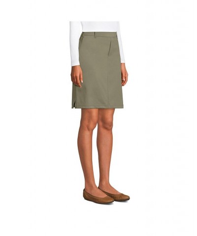 Women's Petite Lands' End Flex High Rise Pull On Skorts Green $38.16 Skirts