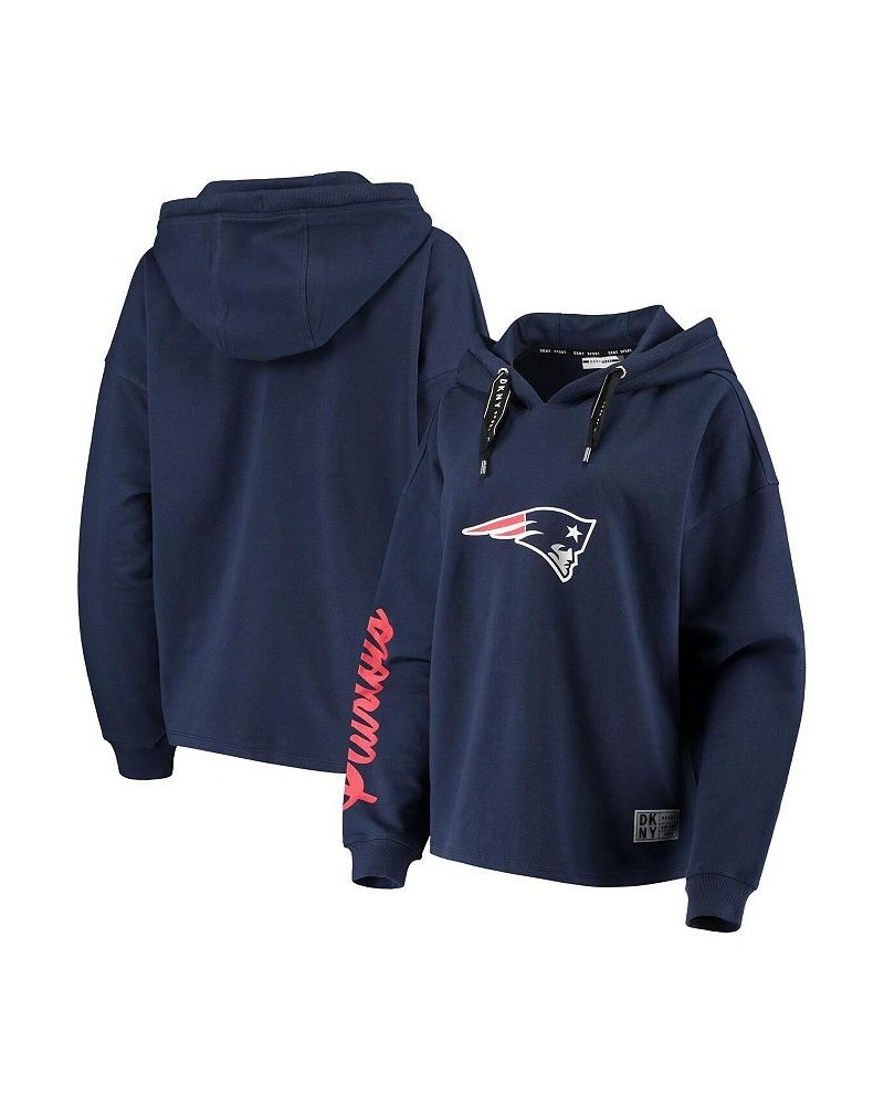 Women's Navy New England Patriots Suzy Pullover Hoodie Navy $36.66 Sweatshirts