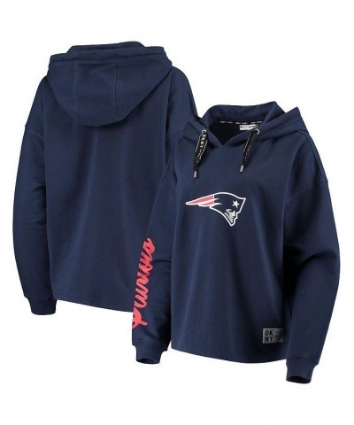 Women's Navy New England Patriots Suzy Pullover Hoodie Navy $36.66 Sweatshirts