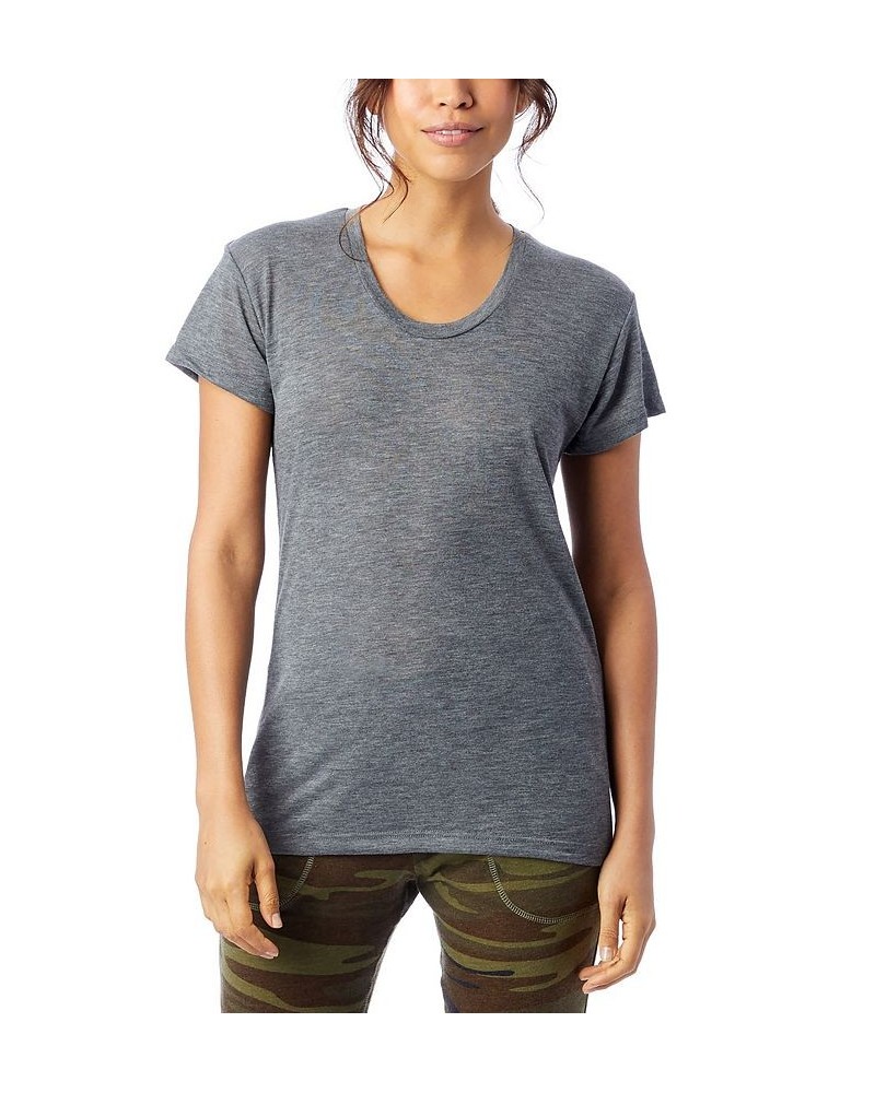 Alternative Apparel Kimber Slinky Jersey Women's T-shirt Gray $13.20 Tops