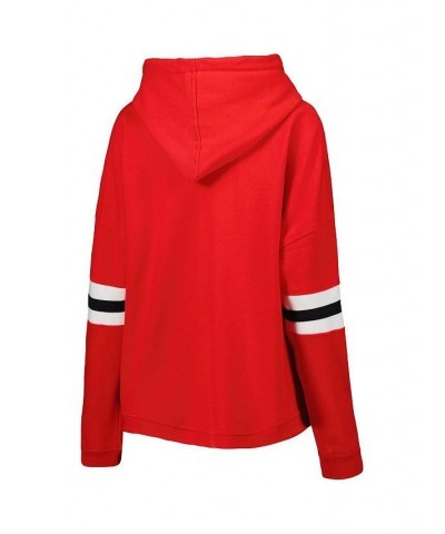 Women's Red Georgia Bulldogs Super Pennant Pullover Hoodie Red $33.60 Sweatshirts