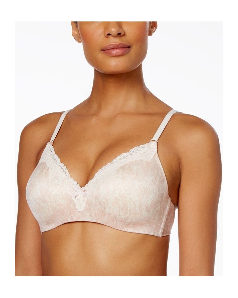 Comfort Devotion Extra Coverage Shaping with Lift Wireless Bra 9456 Pink $13.02 Bras