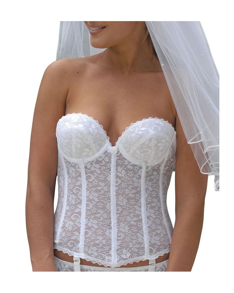 Women's Strapless Bustier White $35.52 Bras