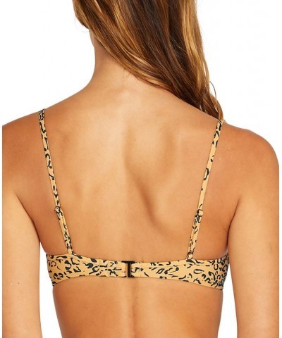 Women's Yess Leopard Scoop Bikini Top & Yess Leopard Hipster Bikini Bottoms Animal Print $30.16 Swimsuits