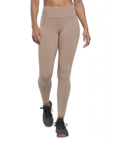 Women's Lux High-Waisted Pull-On Leggings Tan/Beige $33.00 Pants