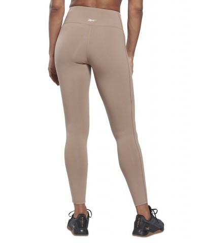 Women's Lux High-Waisted Pull-On Leggings Tan/Beige $33.00 Pants