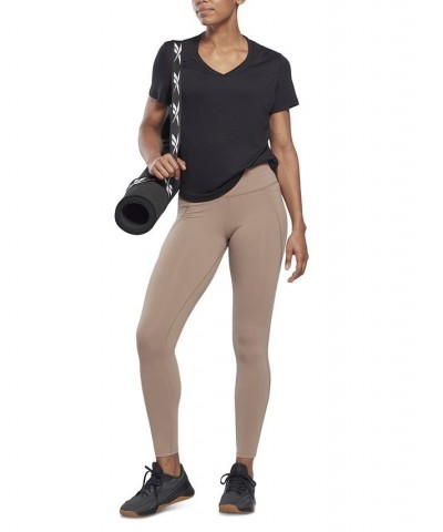 Women's Lux High-Waisted Pull-On Leggings Tan/Beige $33.00 Pants