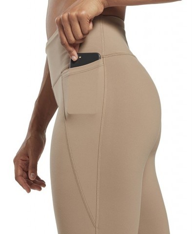 Women's Lux High-Waisted Pull-On Leggings Tan/Beige $33.00 Pants