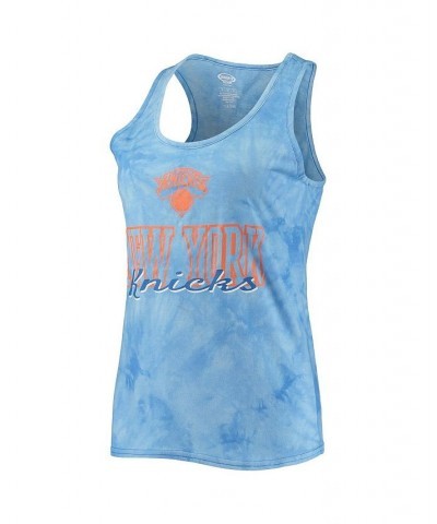 Women's Royal New York Knicks Billboard Racerback Tank Top and Shorts Sleep Set Royal $21.50 Pajama