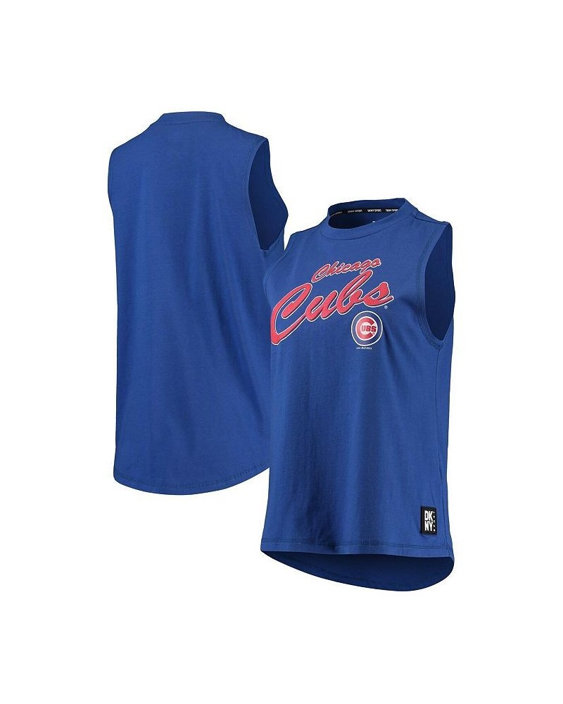 Women's Royal Chicago Cubs Marcie Tank Top Royal $29.69 Tops